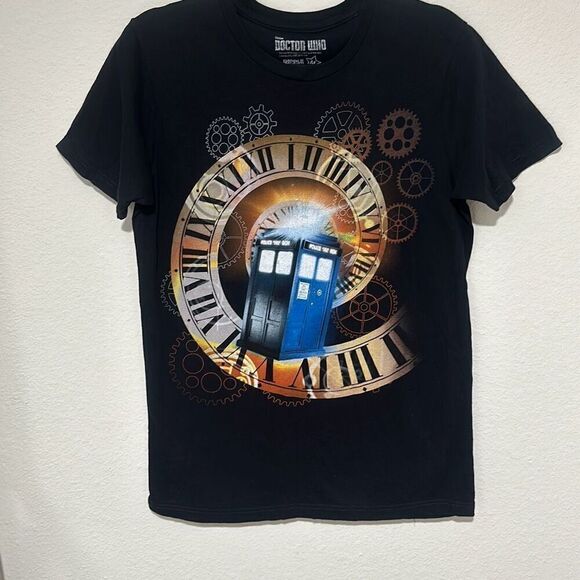 Ripple Junction Mens Black Doctor Who 2009‎ Graphic T-Shirt Size Medium - Picture 1 of 5